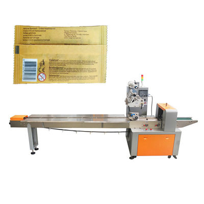เครื่องบรรจุแผ่นกระดาษหมอนไหลแนวนอน CE PLC
